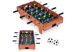 Tafelvoetbal - 32.5x59 cm - antislip handgrepen - 2 spelers