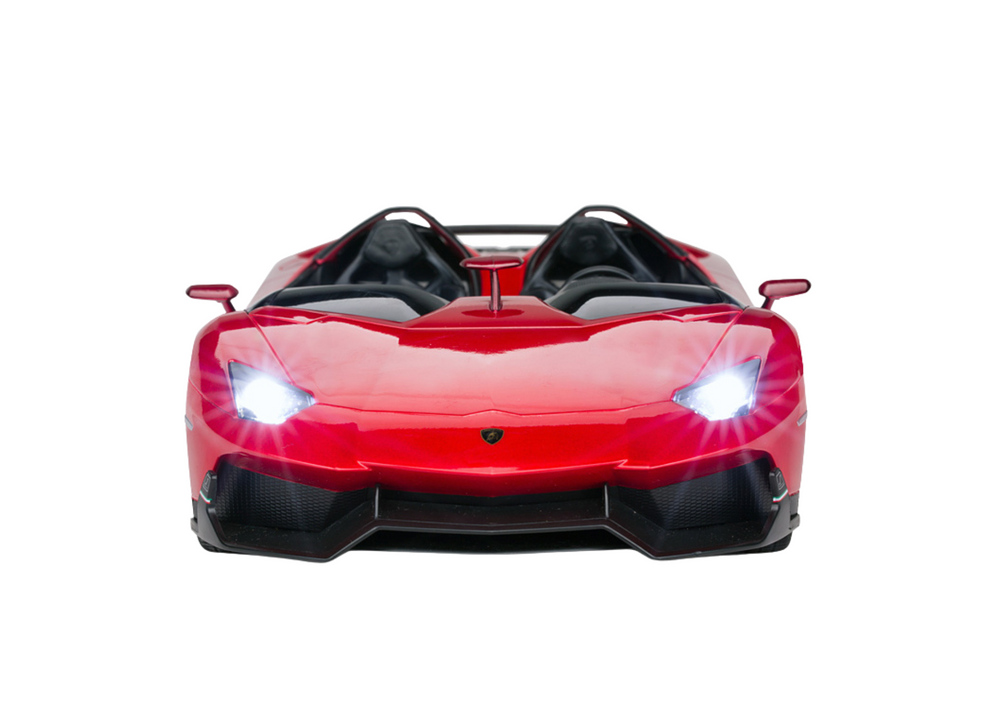 Op afstand bestuurbare raceauto - Lamborghini model - rood - 26x13x7 cm