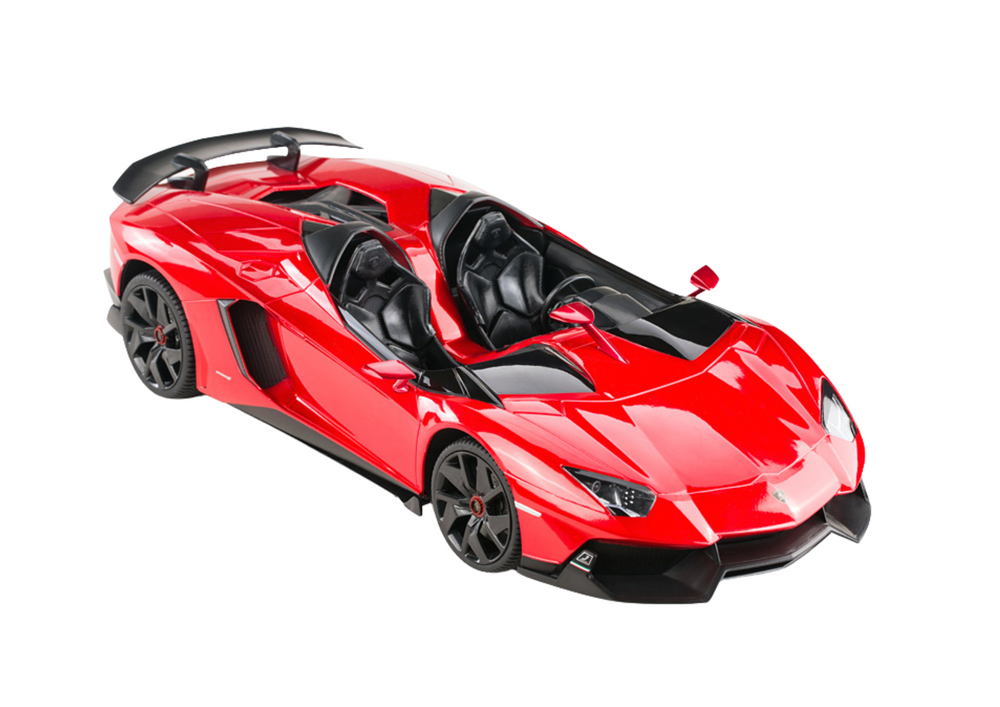 Op afstand bestuurbare raceauto - Lamborghini model - rood - 26x13x7 cm