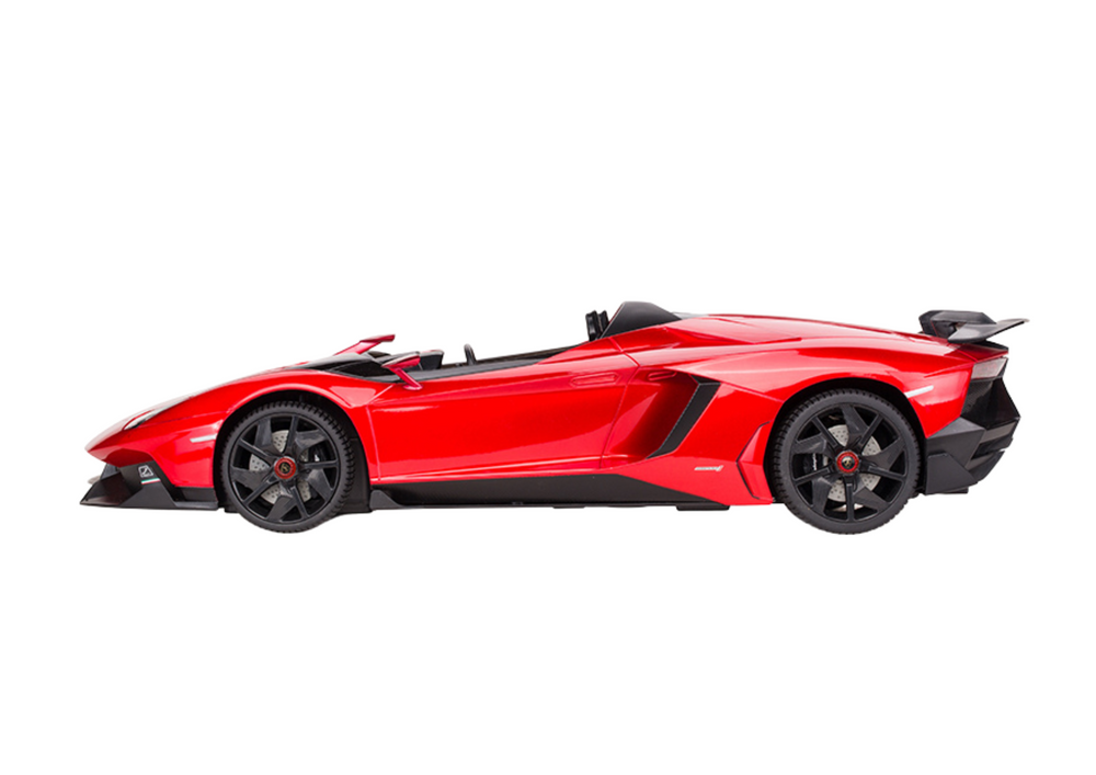 Op afstand bestuurbare raceauto - Lamborghini model - rood - 26x13x7 cm