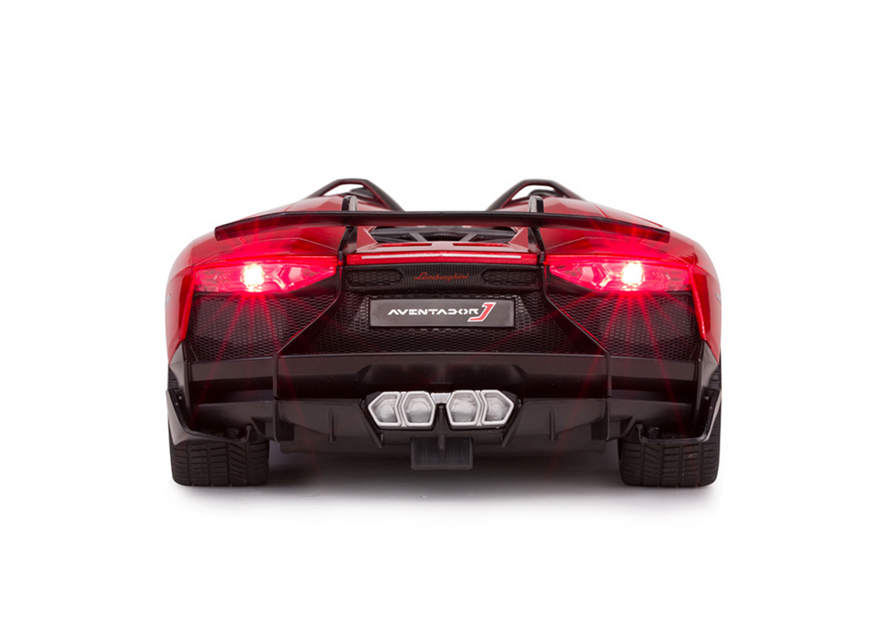 Op afstand bestuurbare raceauto - Lamborghini model - rood - 26x13x7 cm
