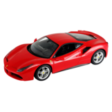 Op afstand bestuurbare raceauto - Ferrari 488 GTB - rood - 26x13x7 cm