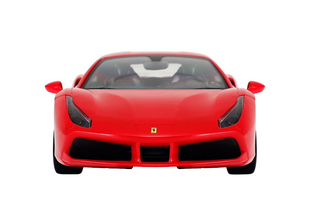 Op afstand bestuurbare raceauto - Ferrari 488 GTB - rood - 26x13x7 cm