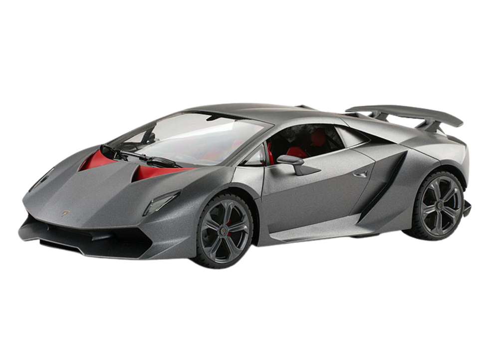 Op afstand bestuurbare raceauto - Lamborghini Sesto - grijs - 26x13x7 cm