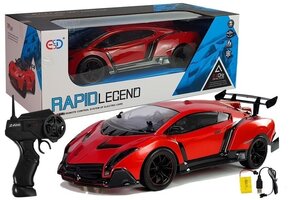 Bestuurbare auto - 44x19x14 cm - PVC plastic - oplaadbare batterijen