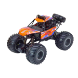 Op afstand bestuurbare monstertruck - oranje - 44x29x28 cm - licht en geluid