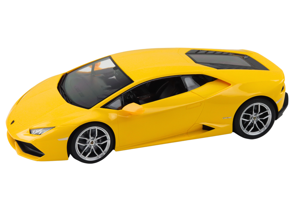 Op afstand bestuurbare raceauto - Lamborghini Huracan - geel - 32x13x12 cm