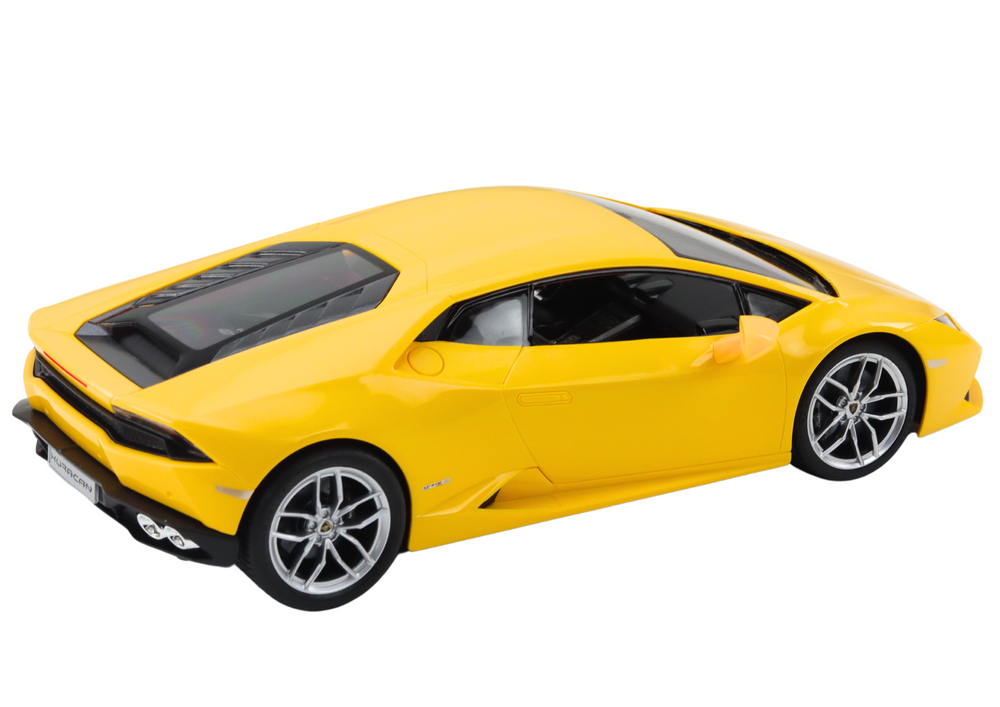 Op afstand bestuurbare raceauto - Lamborghini Huracan - geel - 32x13x12 cm