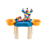 Speeltafel - blauw - 4-in-1 - 35x30x25 cm
