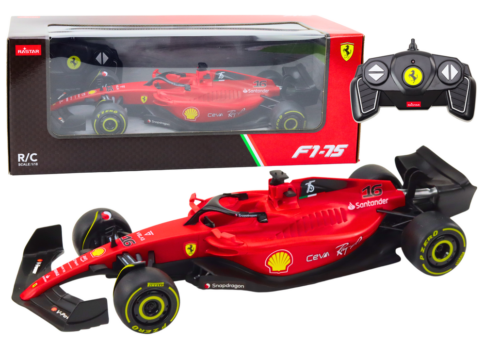 Rc auto - Ferrari F1 - rood - 1:18 schaal
