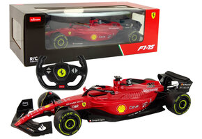 Op afstand bestuurbare raceauto - Racing Ferrari F1 Rastar - rood - 47x11x16 cm