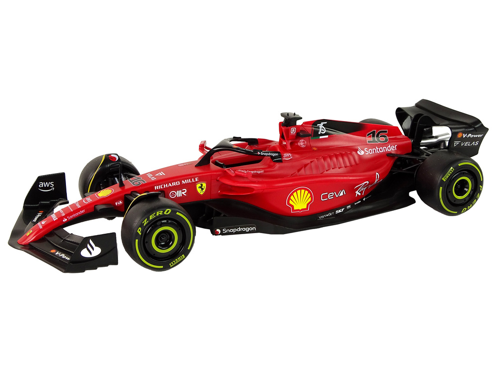 Op afstand bestuurbare raceauto - Racing Ferrari F1 Rastar - rood - 47x11x16 cm