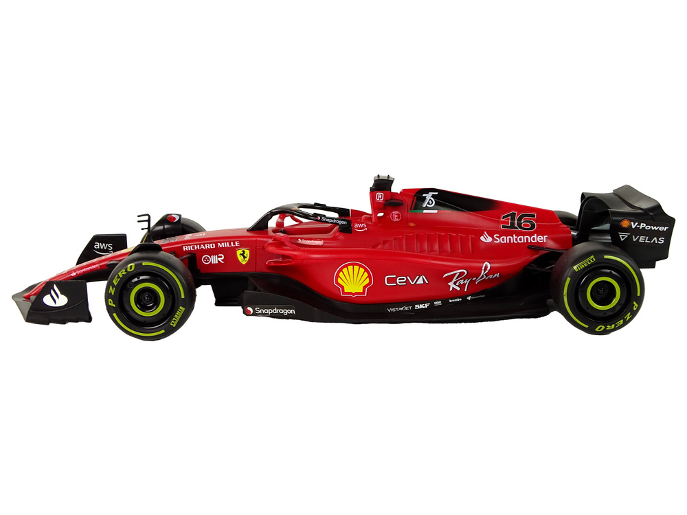 Op afstand bestuurbare raceauto - Racing Ferrari F1 Rastar - rood - 47x11x16 cm