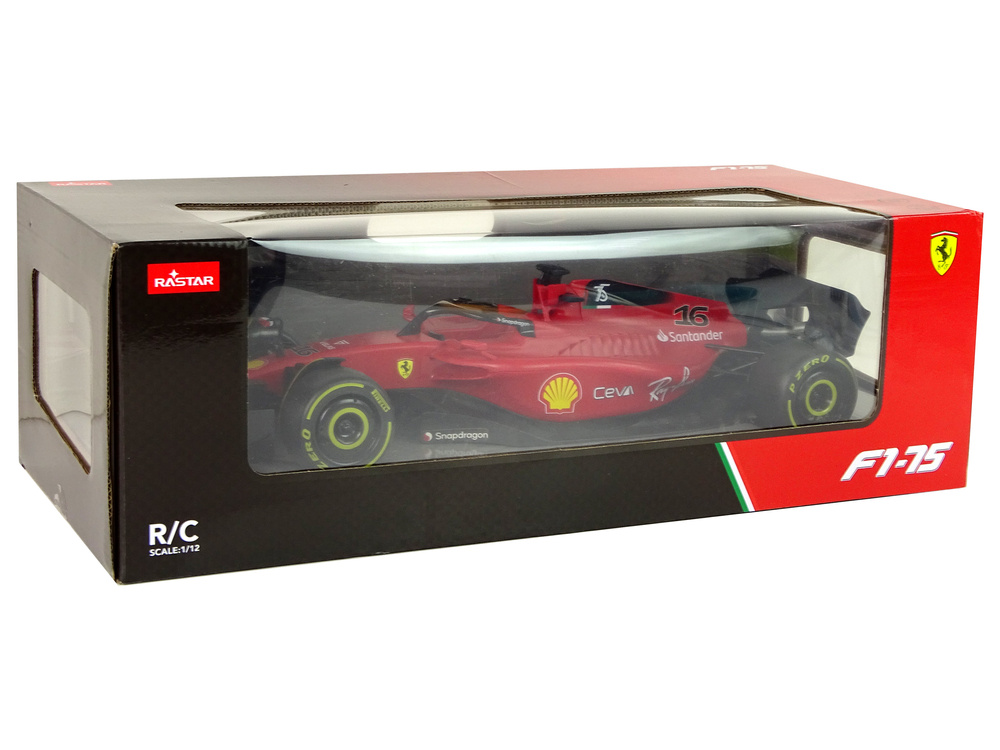 Op afstand bestuurbare raceauto - Racing Ferrari F1 Rastar - rood - 47x11x16 cm