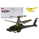 Rc helicopter - Apache model - groen - 3.5 kanalen