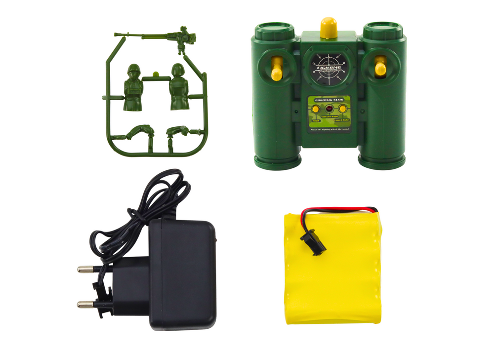 Op afstand bestuurbare tank - groen - 35x13x11.5 cm - infraroodsysteem