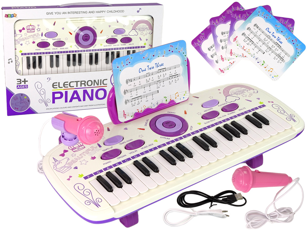 Kinder keyboard - 37 toetsen - opnamefunctie - inclusief microfoon
