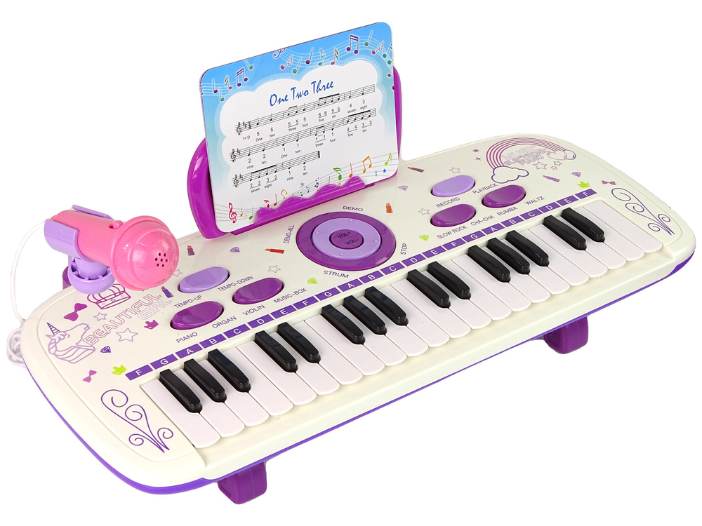 Kinder keyboard - 37 toetsen - opnamefunctie - inclusief microfoon