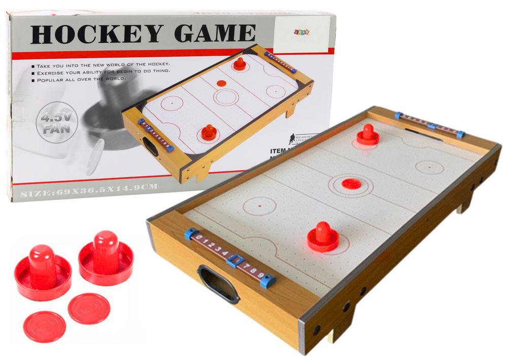 Airhockey tafel - 69x38x62 cm - hout - 6+ jaar