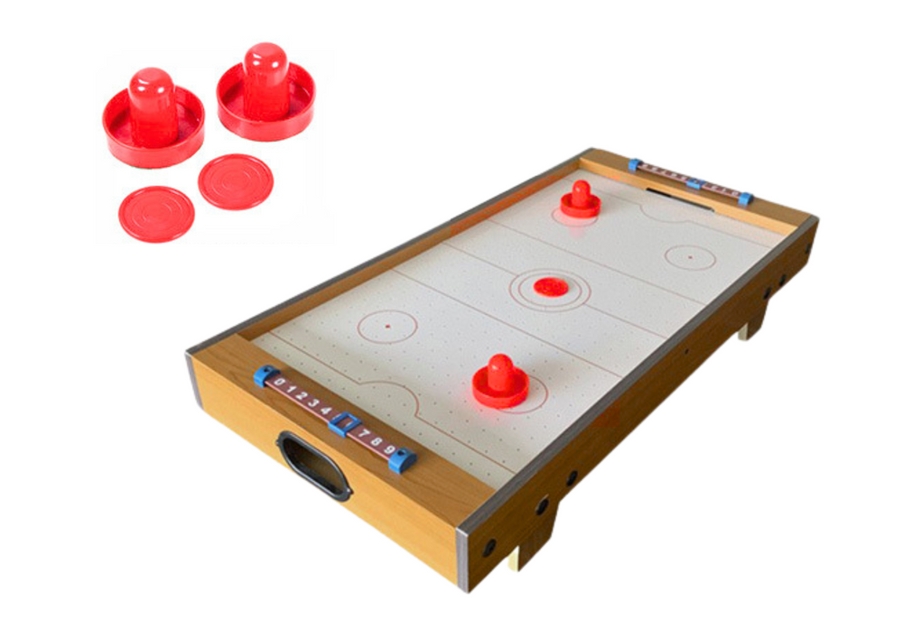 Airhockey tafel - 69x38x62 cm - hout - 6+ jaar