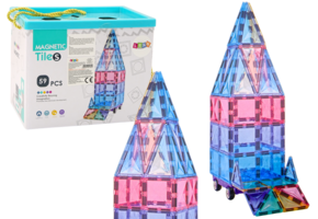 Magnetisch speelgoed - 59 stuks - praktische opbergdoos