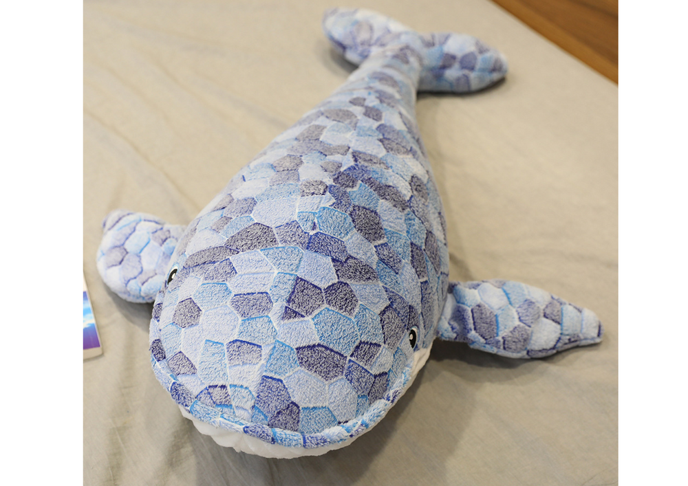 Knuffel walvis - 110x55x45 cm - CE gecertificeerd -