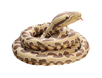 Knuffel slang - bruin - 400cm x 50cm x 25cm