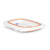 Opvouwbaar babybad - 81x49.5x22 cm - kleur veranderende plug - antislipvoetjes - oranje