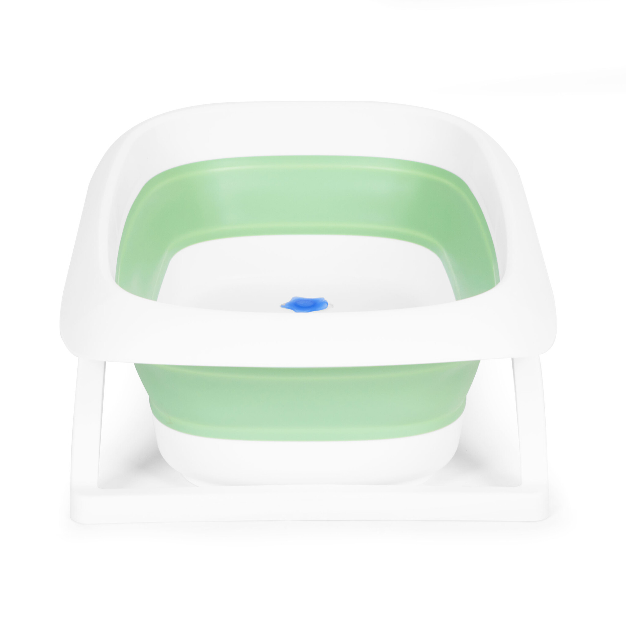 Opvouwbaar bad - anti-slip - kleurveranderende plug - 81x49,5x22 cm - groen