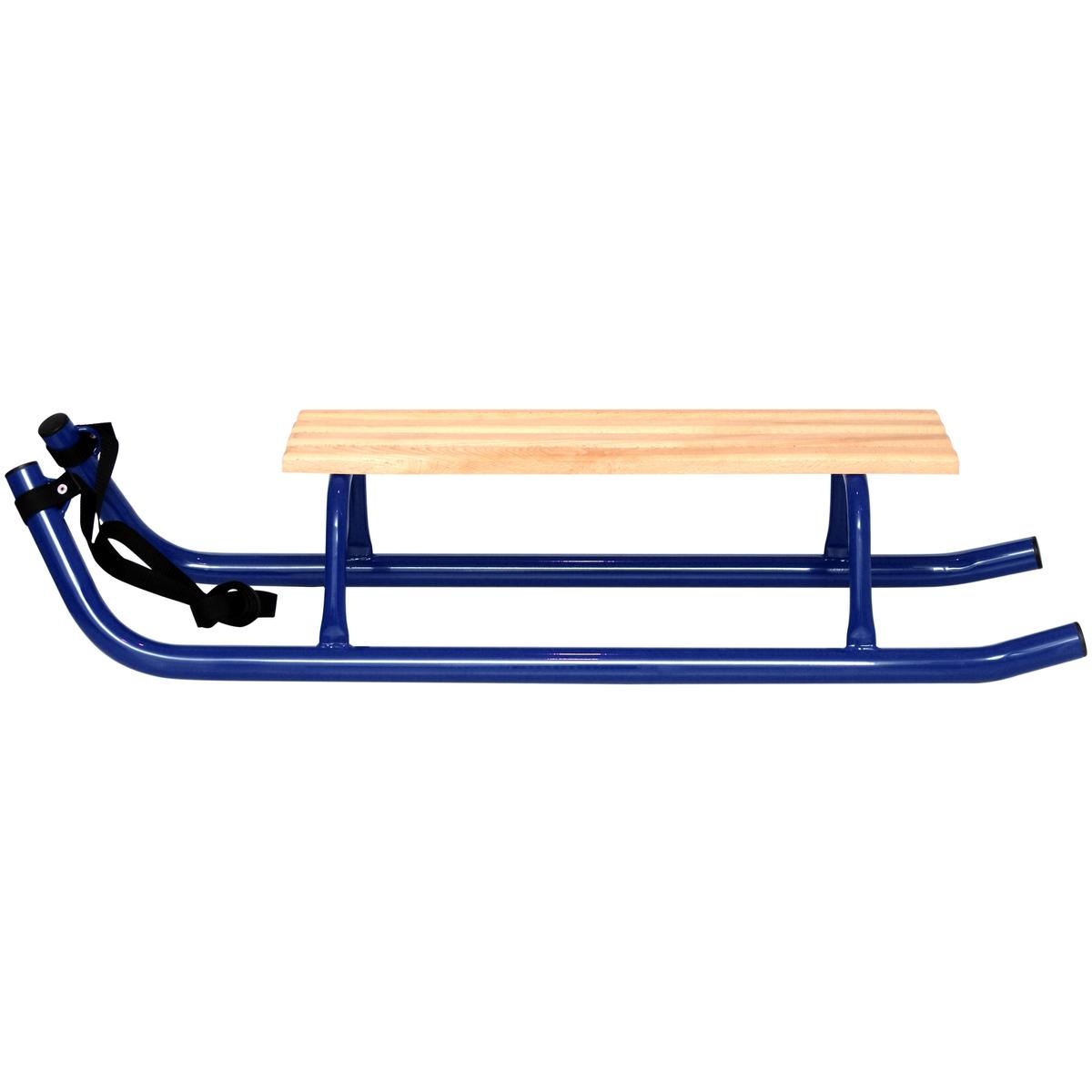 Slee - blauw - tweepersoons - beukenhouten zitvlak - 110x39x22,5 cm