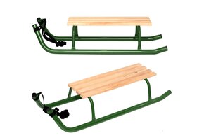 Houten slee - tweepersoons - robuuste constructie -110x39x22,5 cm