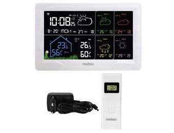 Weerstation - binnen/buiten temperatuur - luchtvochtigheid - barometer