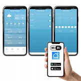 Weerstation - binnen/buiten temperatuur - luchtvochtigheid - barometer