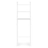 Badkamer rek - aluminium - 125x25,5x46,5 cm - 3 planken