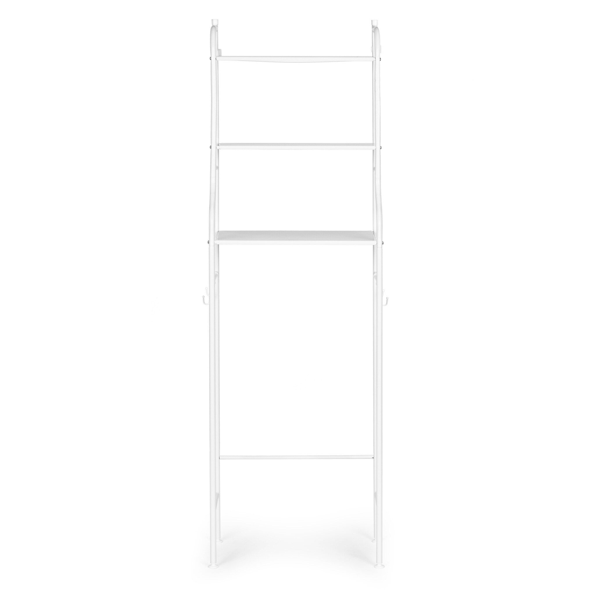 Badkamer rek - aluminium - 125x25,5x46,5 cm - 3 planken