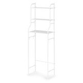 Badkamer rek - aluminium - 125x25,5x46,5 cm - 3 planken