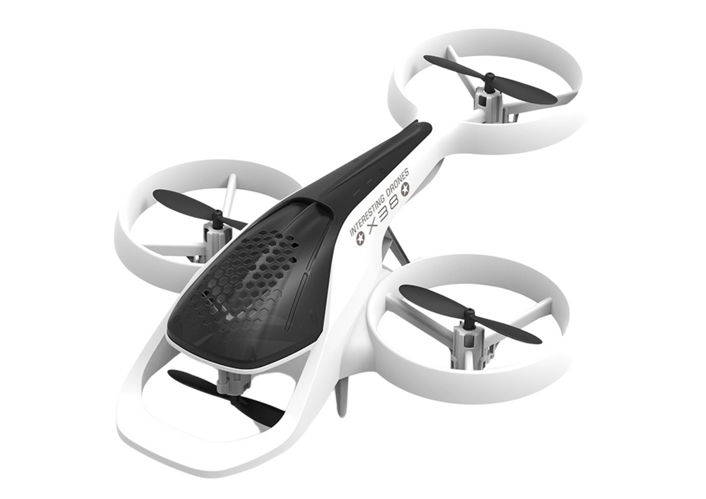 Drone - wit - obstakel vermijding - 20x16x5 cm