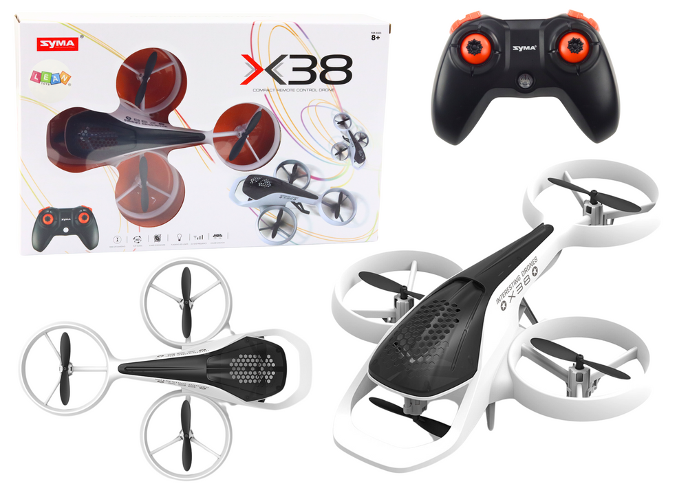 Drone - wit - 20x16x5 cm - obstakel vermijdend