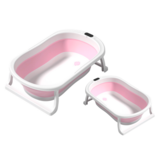 Opvouwbaar bad - baby - roze - 75x46 cm - ftalaat-vrij