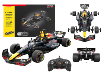 Op afstand bestuurbare raceauto - Red Bull F1 Bolid - marineblauw - 26x13x7 cm