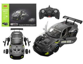 Op afstand bestuurbare raceauto - 68 elementen - Porsche 911 GT2 - 26x13x7 cm