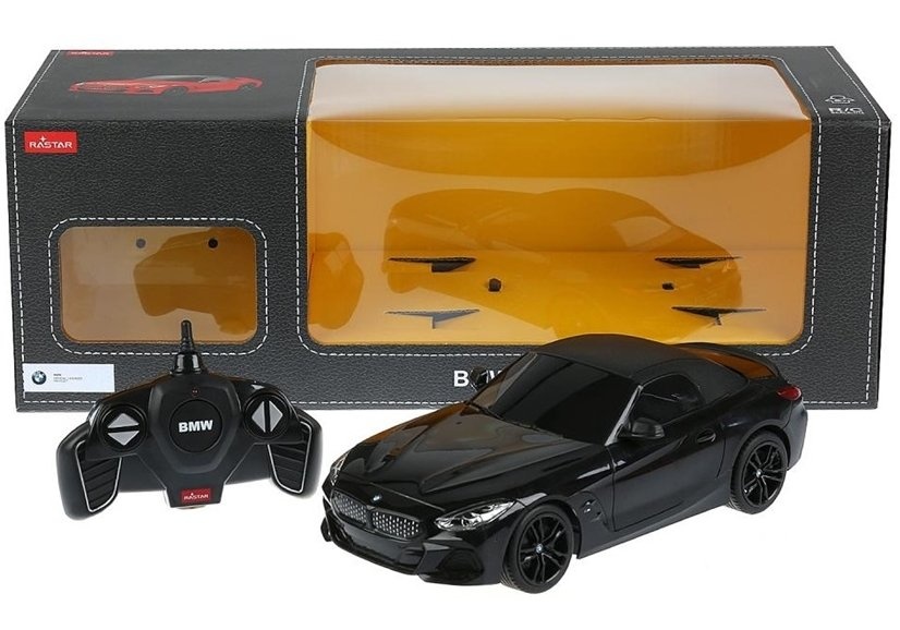 Bestuurbare auto - zwart - 28x13x7 cm - verlichting