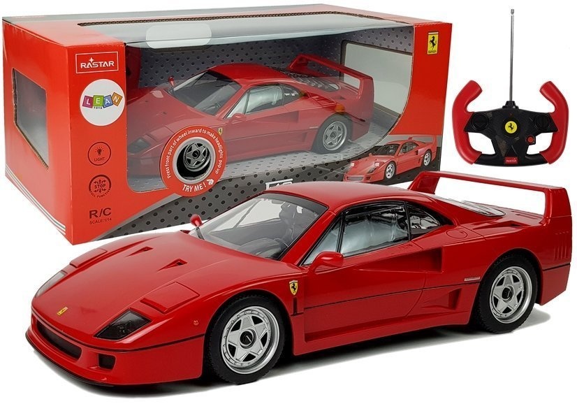 Bestuurbare auto - Ferrari F40 - rood - 1:14 schaal