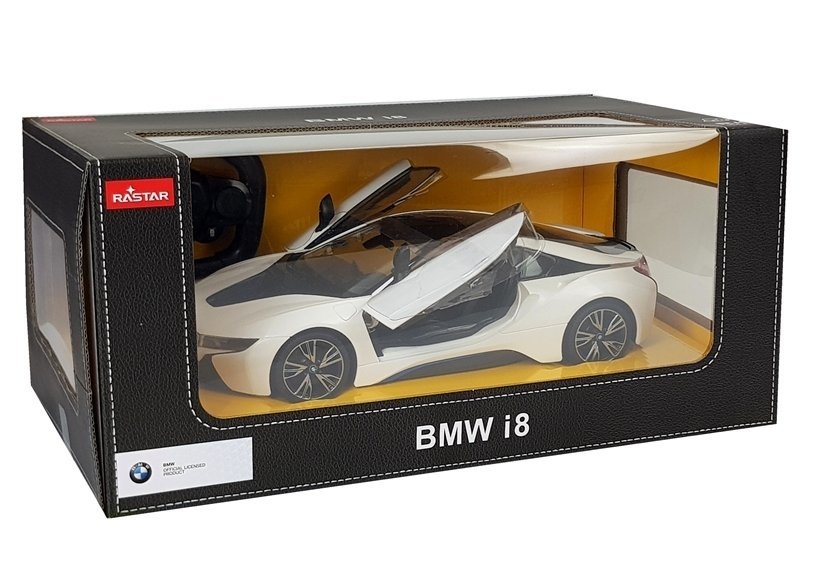 Bestuurbare auto - wit - 33.5x14x9 cm - lichteffecten
