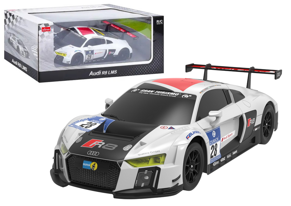 Bestuurbare auto - Audi R8 LMS - 35x10x9 cm - duurzaam materiaal