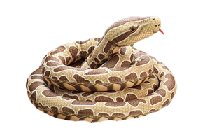 Zachte Troostslang XXL - Therapeutische Knuffel 4m - Bruin