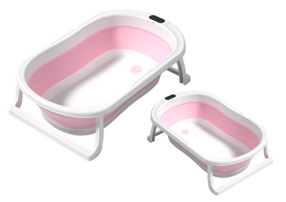 Ruimtebesparend Opvouwbaar Babybad - Roze - Compact Opbergbaar