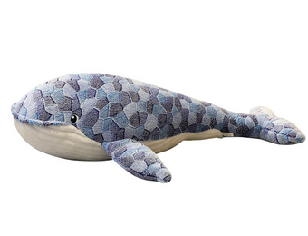 Pluche Walvis XXL - Grote Knuffel 110 cm - Kinderkamer Decoratie