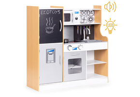 Luxe Houten Kinderkeuken met Licht & Geluid - Duurzaam MDF - Compleet met Accessoires