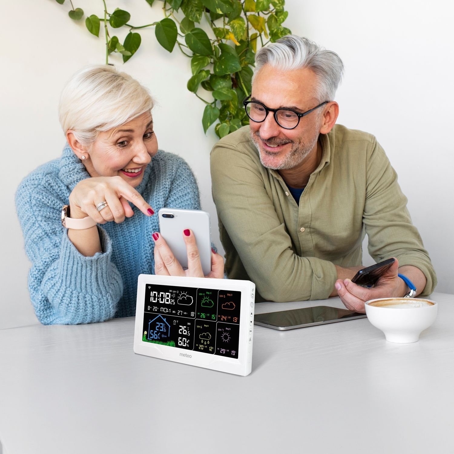 Multifunctioneel Weerstation met Barometer - 7-in-1 Meetstation - Digitaal Display